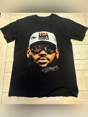 ICY Men’s Lebron James USA Basketball Streetwear Tee Size Small